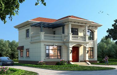 小戶型二層自建房設計圖，外觀盡顯溫馨